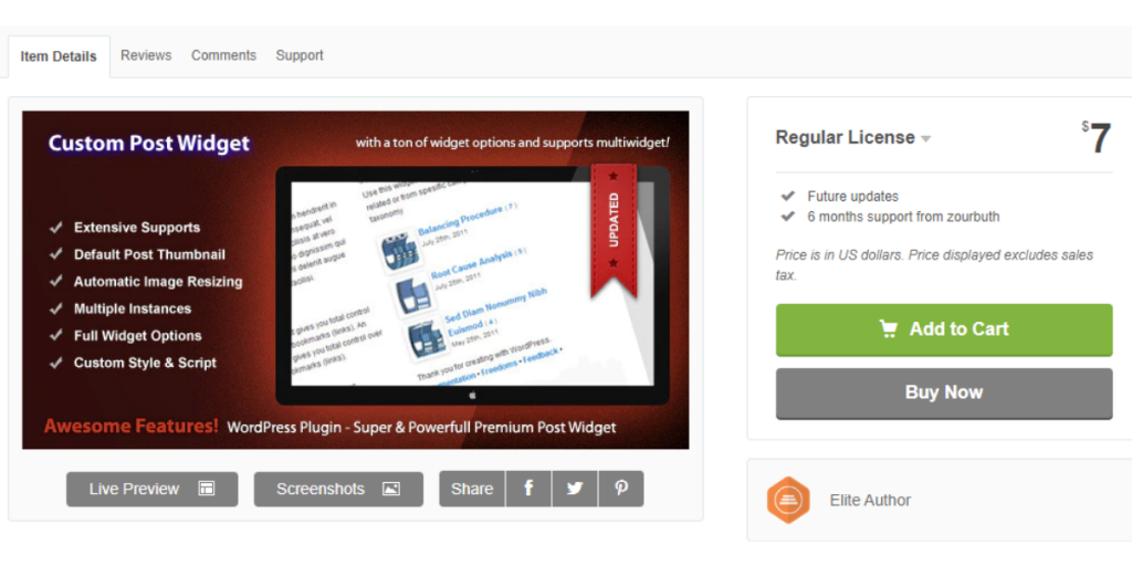 Wordpress Plugin Custom Post Widget