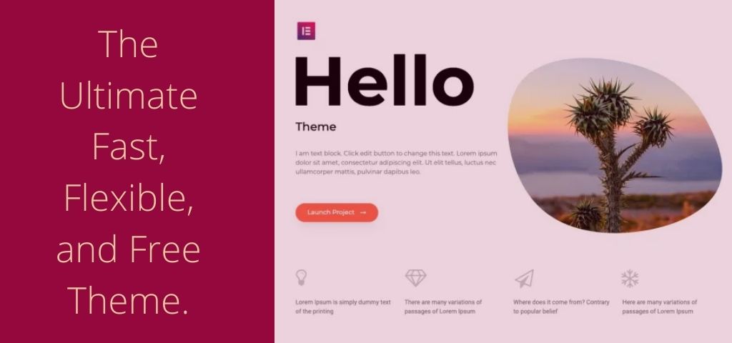 Elementor hello Theme